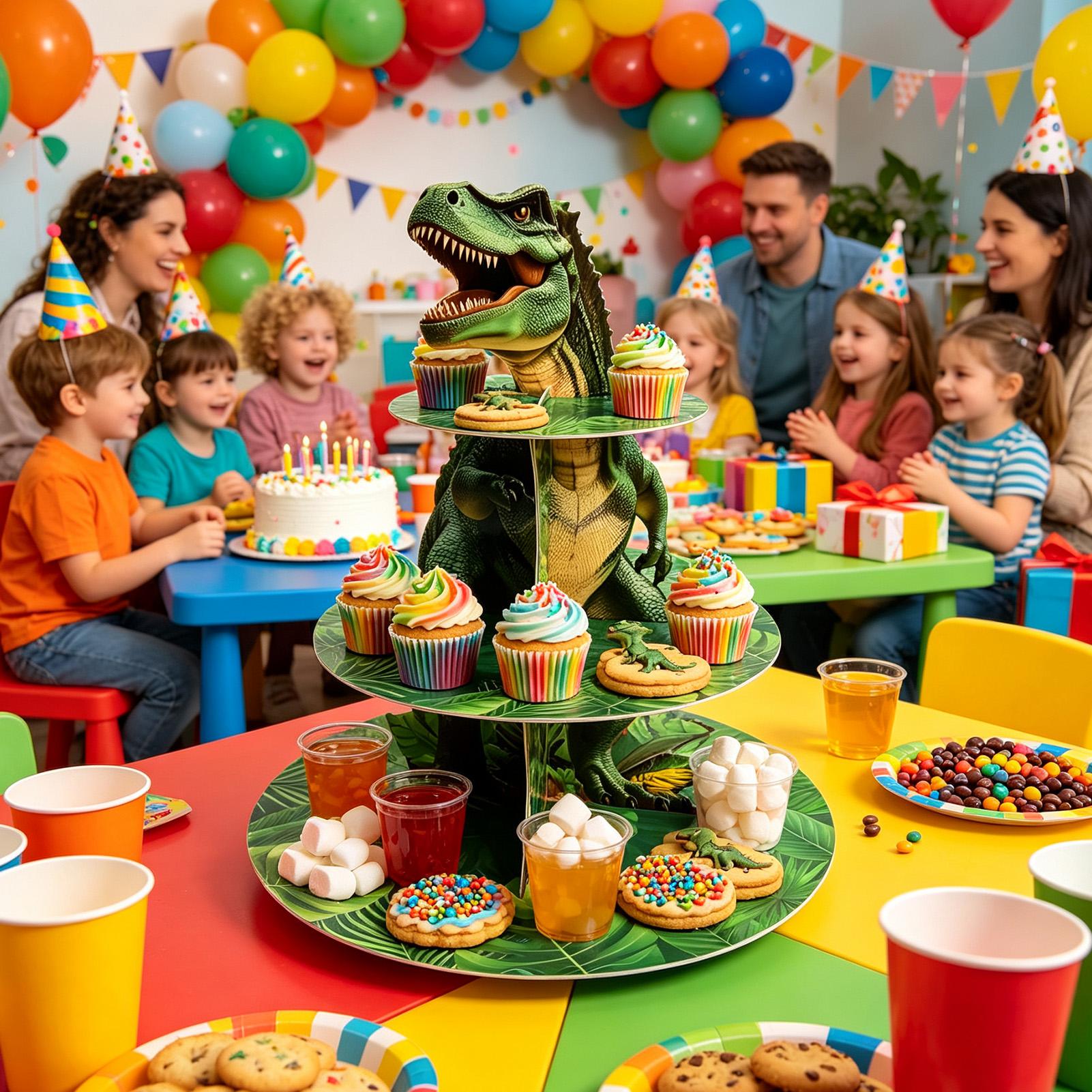 Cupcake Stand 3 Tiers Dinosaur - Home Bar Stand recension och pris