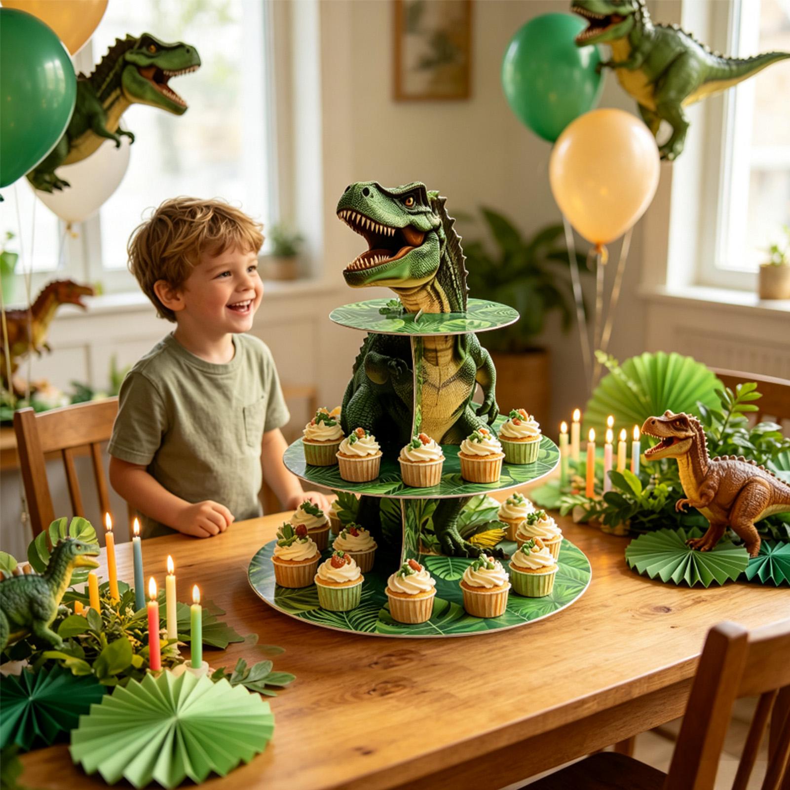 Cupcake Stand 3 Tiers Dinosaur - Home Bar Stand recension och pris