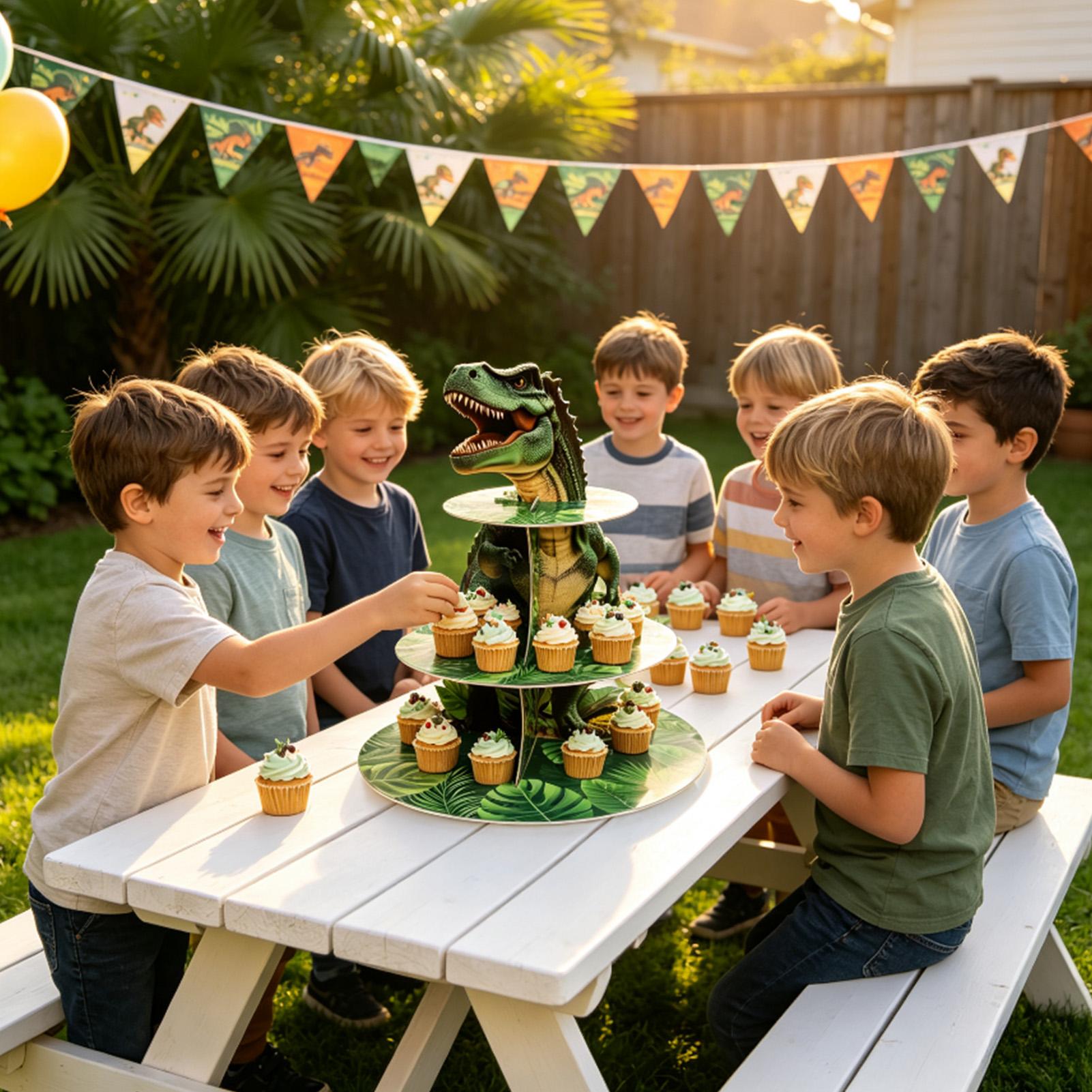 Cupcake Stand 3 Tiers Dinosaur - Home Bar Stand recension och pris