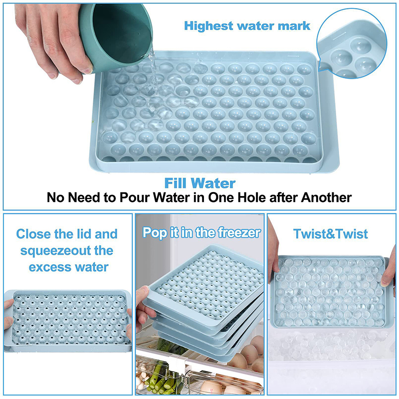 Mini Ice Cube Tray 104 Holes R - Ice Mold Sphere recension och pris