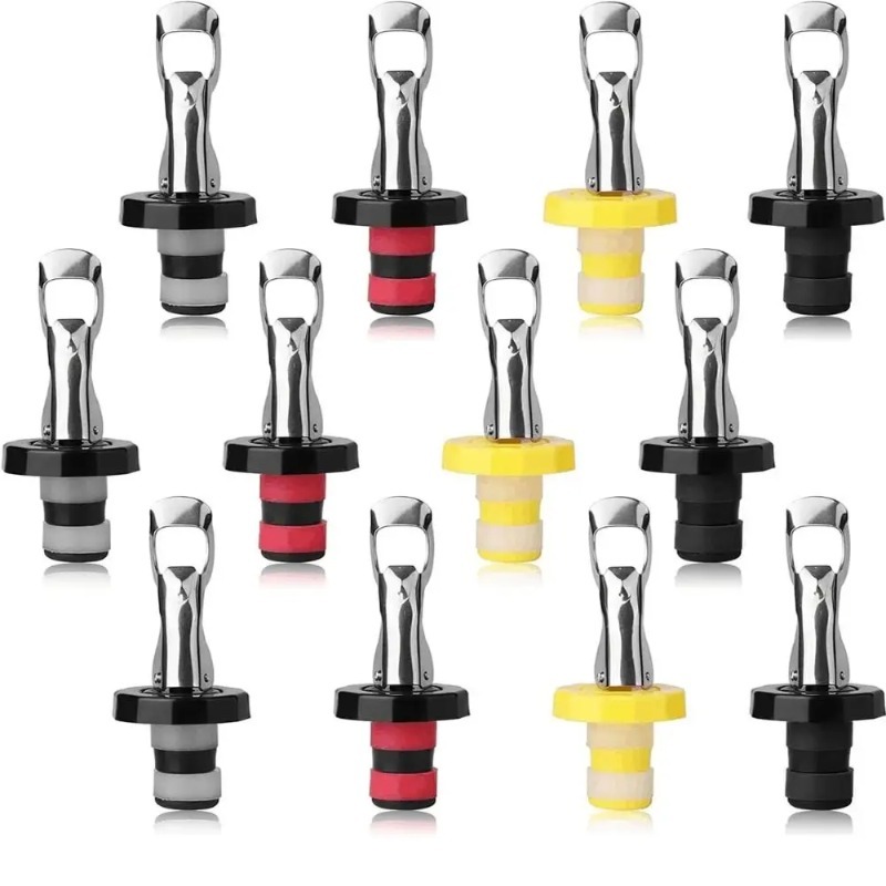 1/12PCS Vacuum Bottle Stoppers - Wine Preservation Pump recension och pris