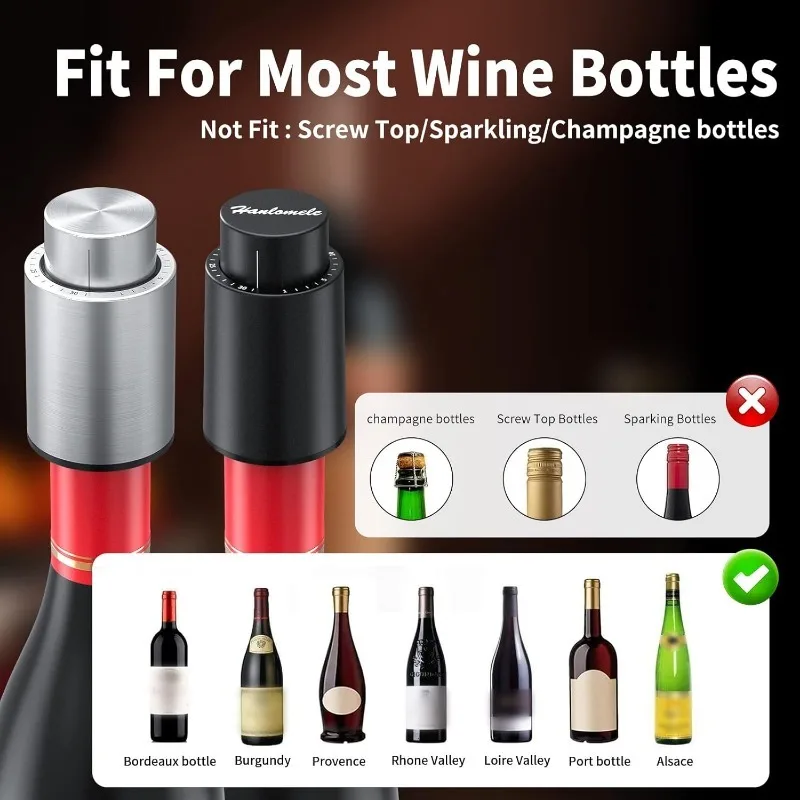 Wine Bottle Stoppers Vacuum Wi - Wine Preservation Pump recension och pris