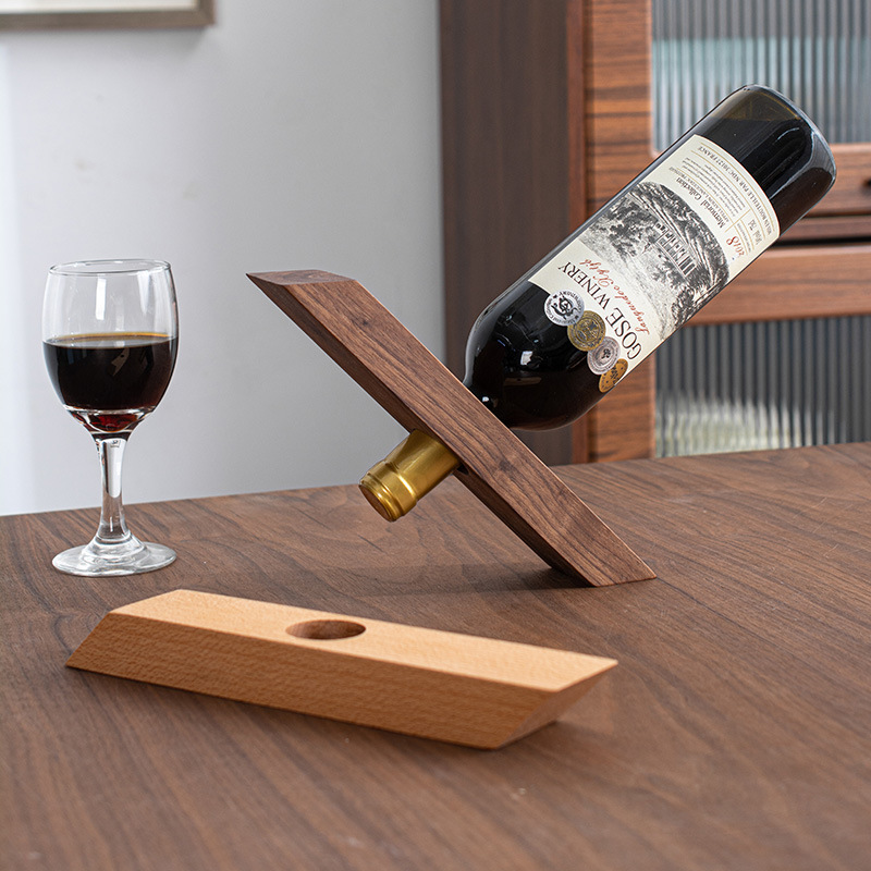 HeMu Minimalist Wooden Wine Bo - Home Bar Stand recension och pris