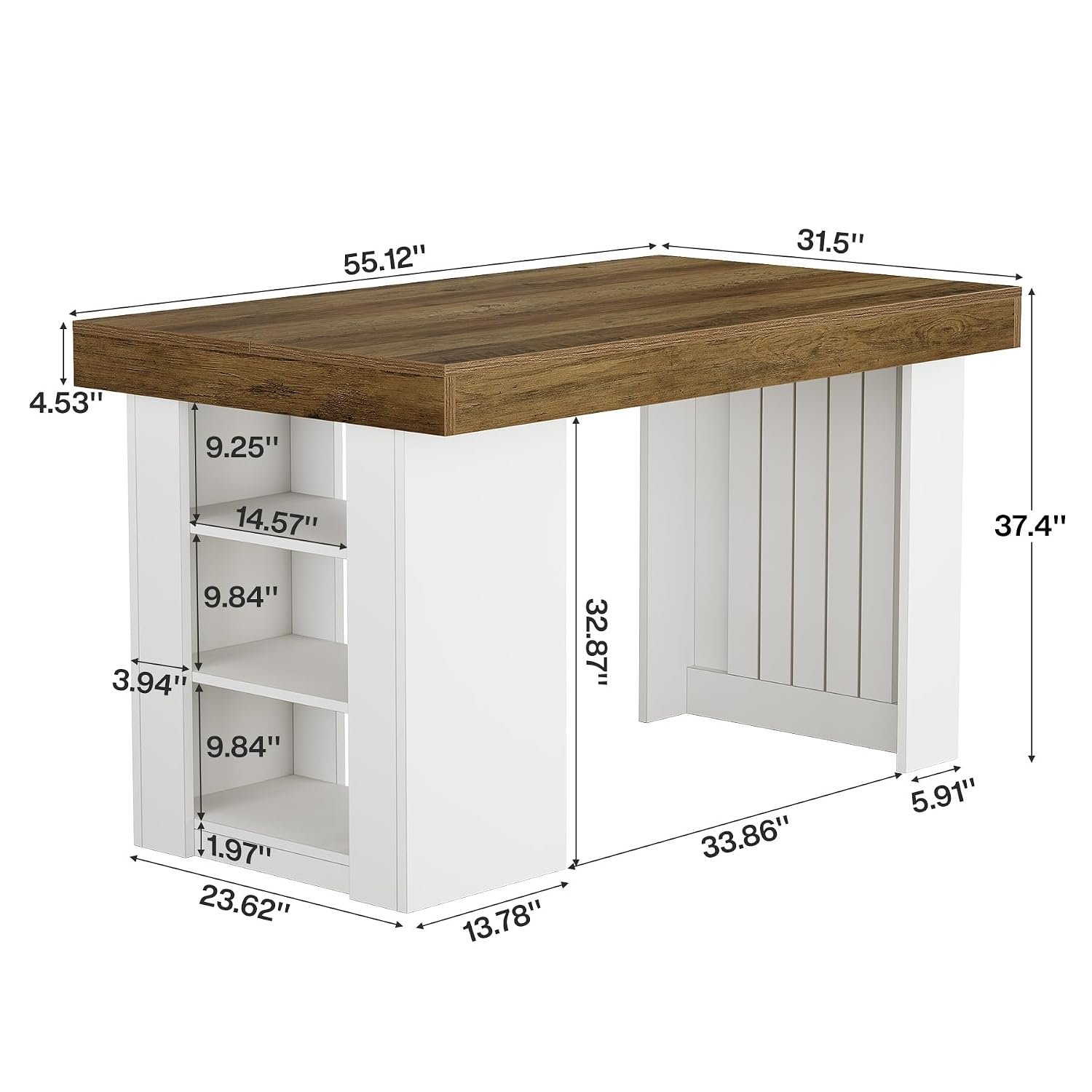 Kitchen Island with Storage, 5 - Home Bar And Counter recension och pris