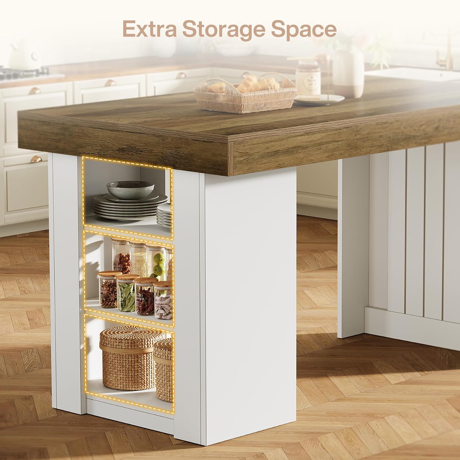 Kitchen Island with Storage, 5 - Home Bar And Counter recension och pris