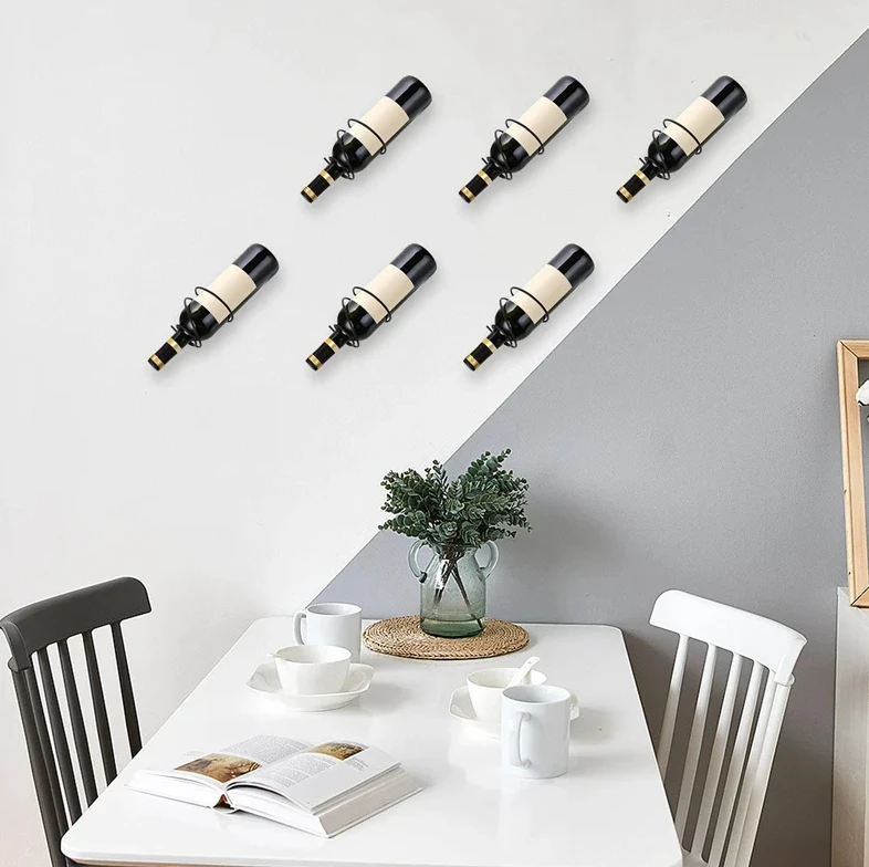 Pack Of 6 Wall Mounted Wine Ra - Home Bar Stand recension och pris
